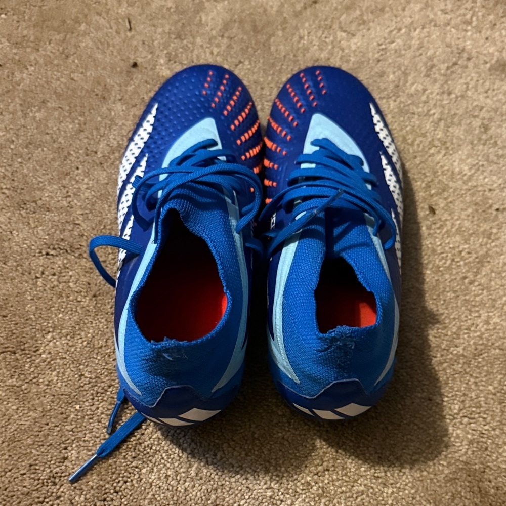 Adidas Kids Blue and Orange Sneakers